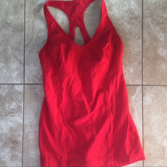lululemon athletica Tops - LULULEMON racerback yoga workout tank built-in bra